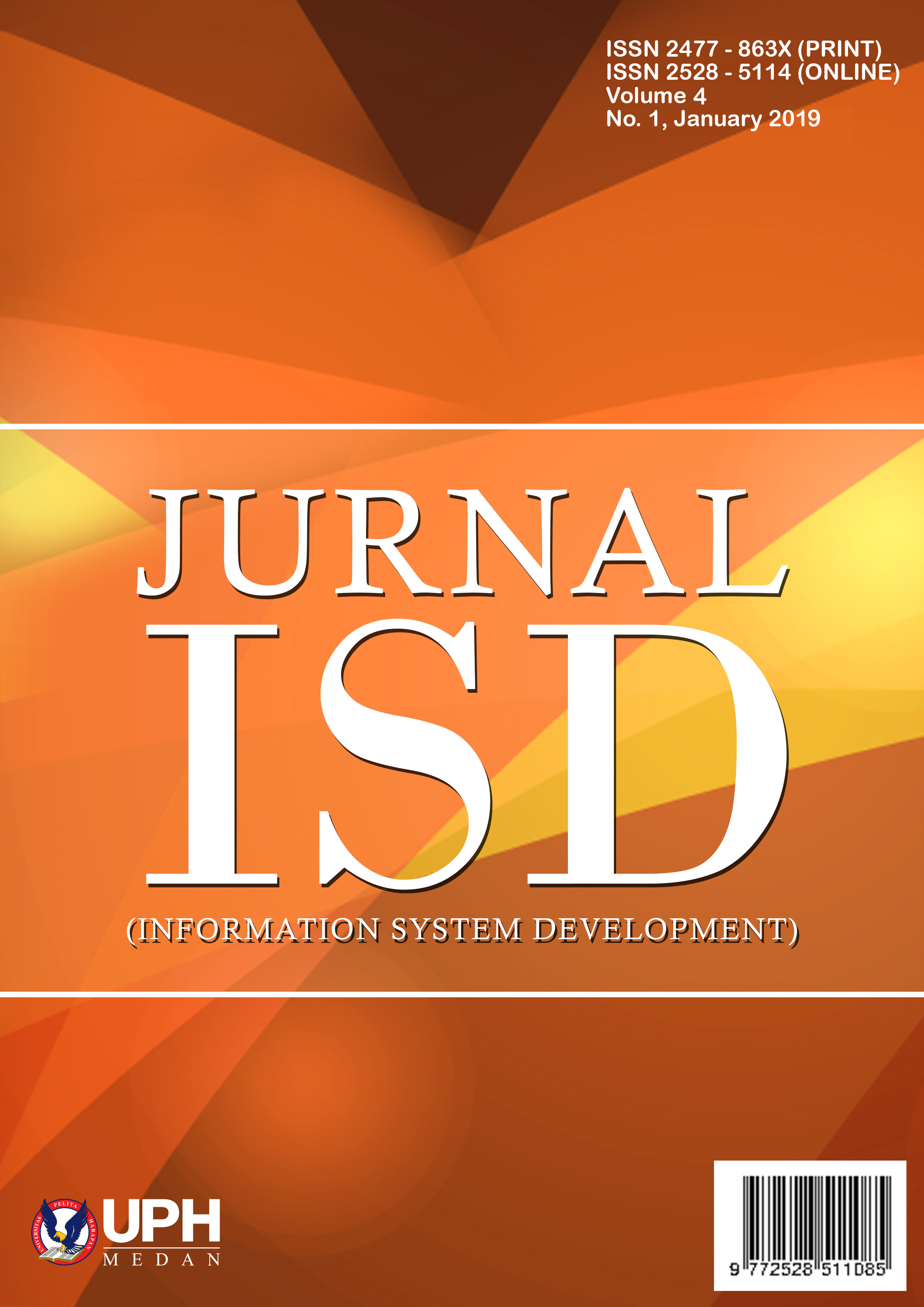 					View Vol. 4 No. 1 (2019): Journal Information System Development (ISD)
				