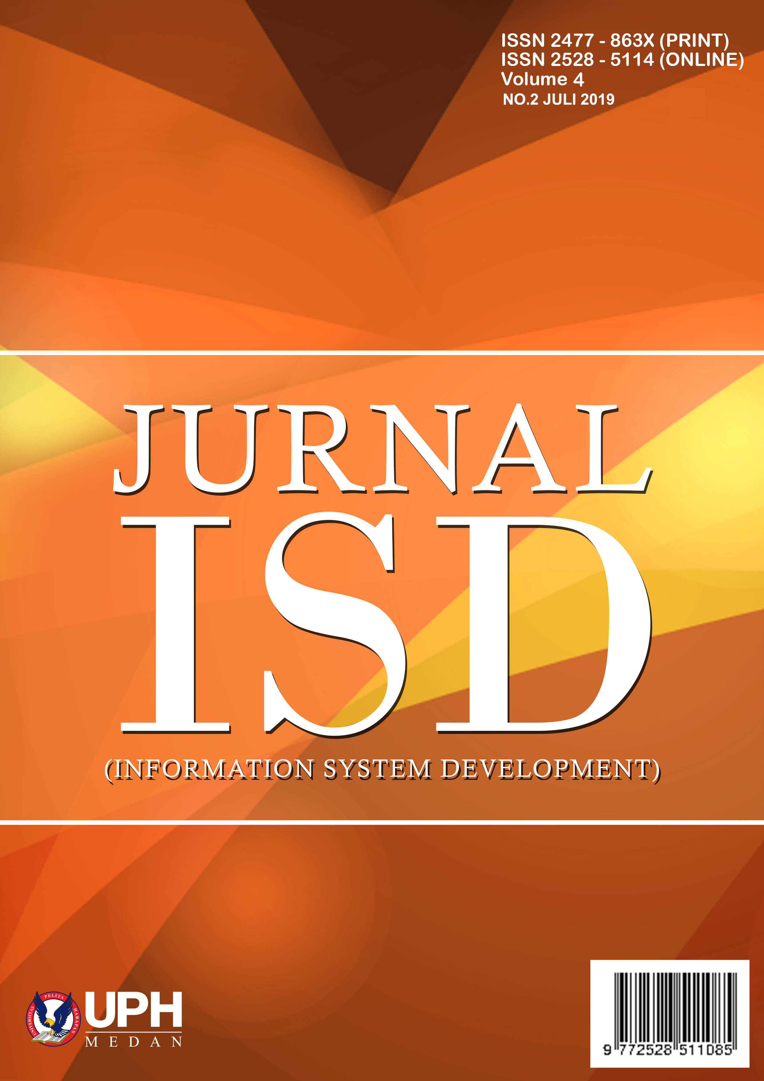 					View Vol. 4 No. 2 (2019): Journal Information System Development  (ISD)
				