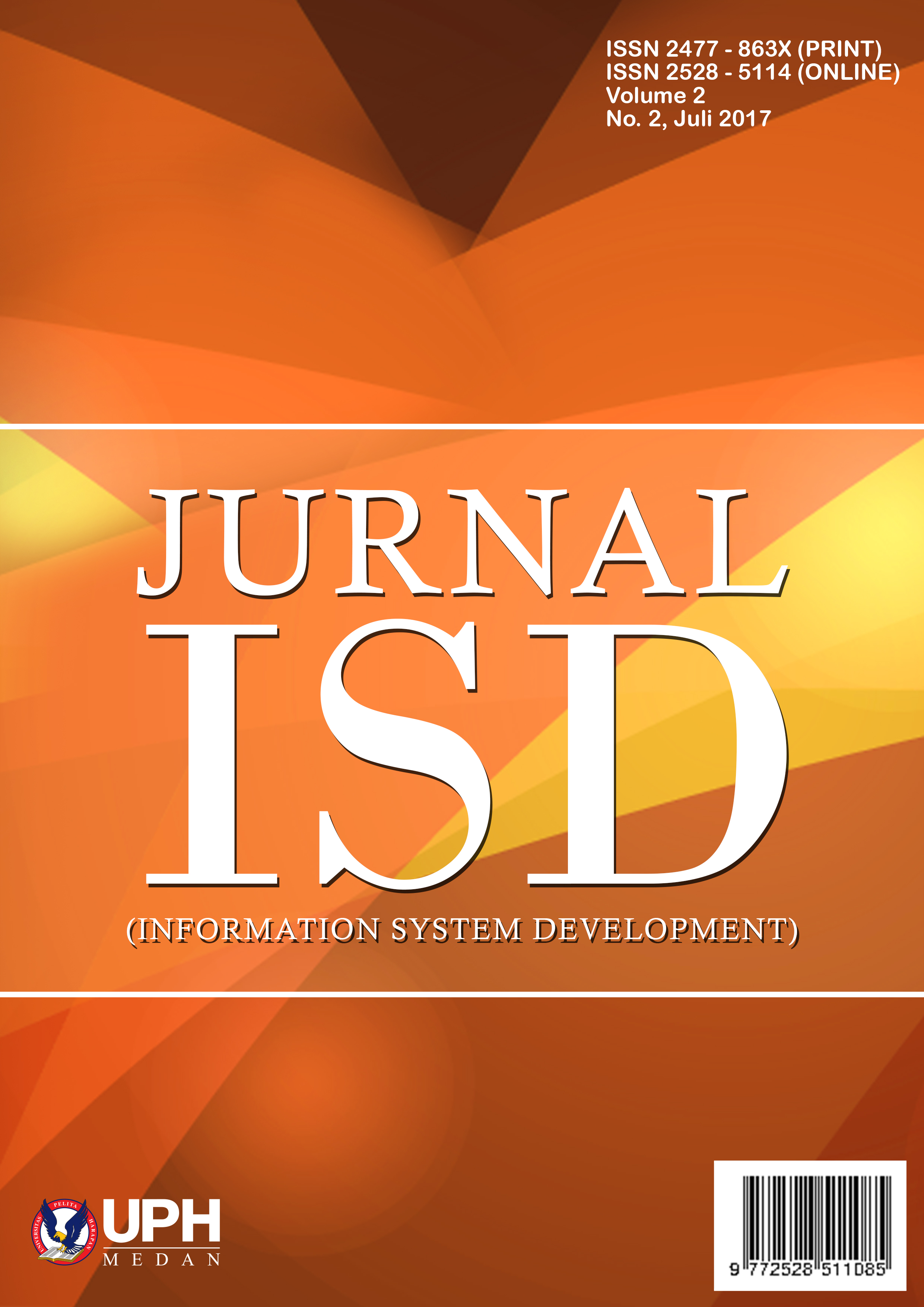 					View Vol. 2 No. 2 (2017): Journal Information System Development (ISD)
				